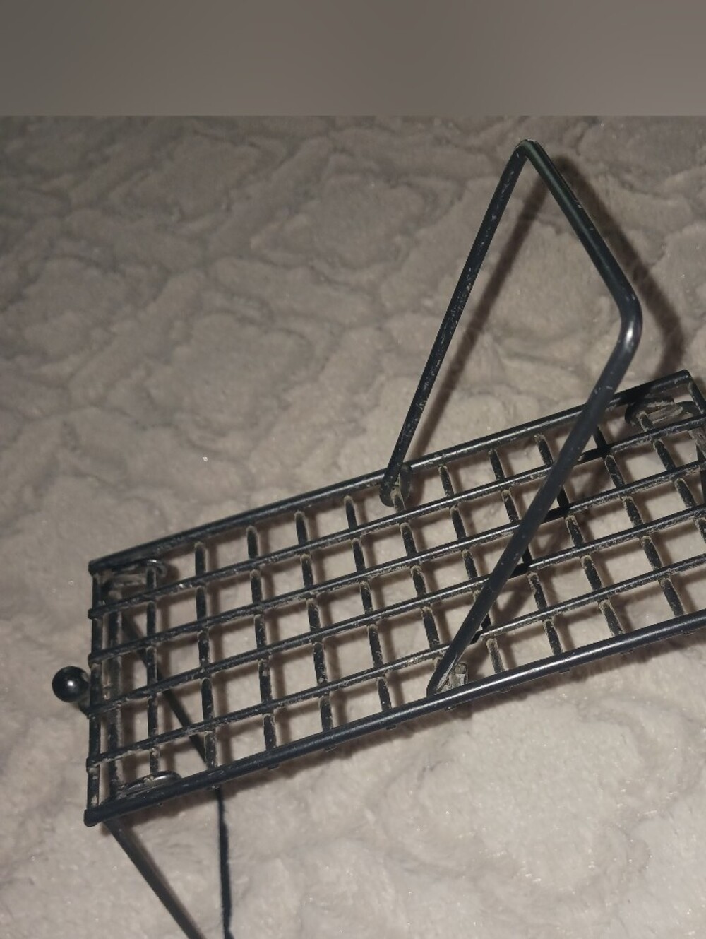 IKEA Black Metal Desk Organizer Shelf